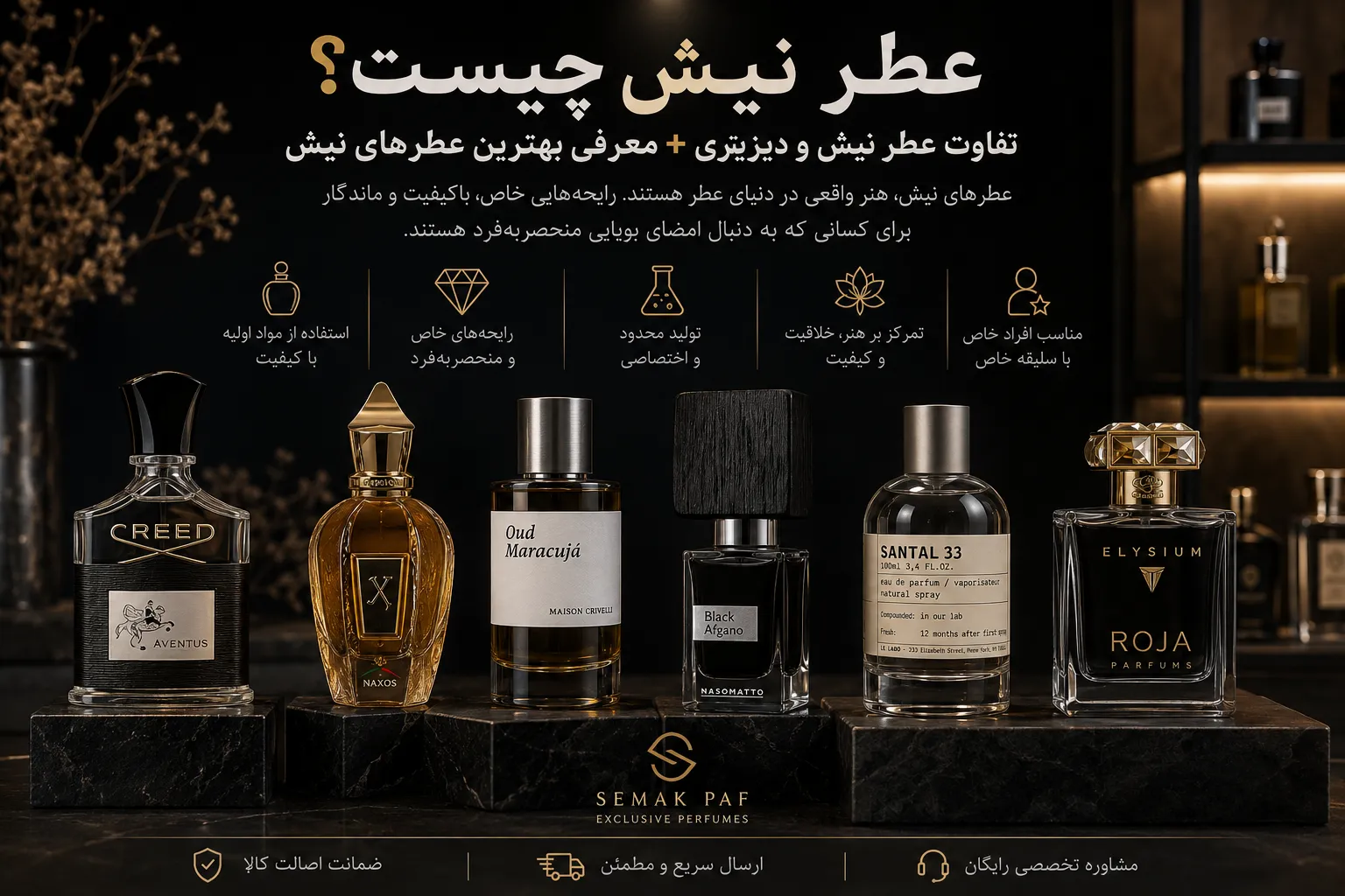 عطر نیش چیست؟ تفاوت عطر نیش و دیزاینری + معرفی بهترین عطرهای نیش موجود در Semak Paf عطر نیش چیست؟ تفاوت عطر نیش و دیزاینری + معرفی بهترین عطرهای نیش موجود در Semak Paf